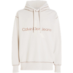 Calvin Klein Oversized Monogram Hoodie - Ivory