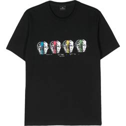 Paul Smith Opposite Skull Print T-shirt - Black