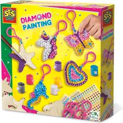 SES Creative Diamond Painting Wooden Keychains