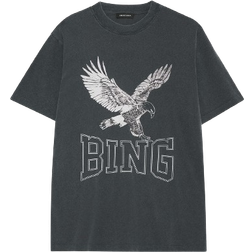 Anine Bing Lili Tee Retro Eagle - Washed Black