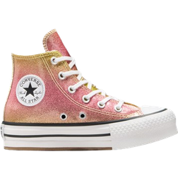 Converse Little Kid's Chuck Taylor All Star EVA Lift Platform Citrus Glitz High Top - Like Butter/Donut Glaze/White