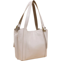 White Stuff Hannah Leather Tote Bag - Pale Ivory