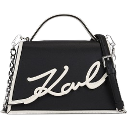 Karl Lagerfeld K/Signature Small Crossbody Bag - Black/White