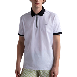 Paul & Shark Men's Knitted Zip Polo Shirt - White