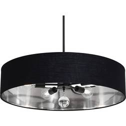 AFX Celine Black/Silver Pendant Lamp 76.2cm