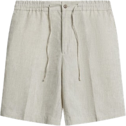 J.Lindeberg Baron Linen Shorts - Safari Beige