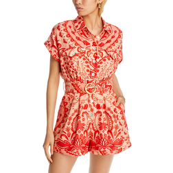 Farm Rio Jaipur Romper - Red