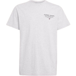 Tommy Jeans Essential Slim Fit Logo Graphic T-shirt - Silver Grey