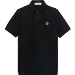 Stone Island Slim Fit Short Sleeve Polo Shirt - Black