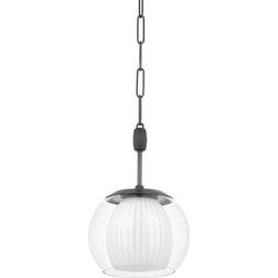 Hudson Valley Lighting Clementon Distressed Bronze/White/Transparent Pendant Lamp 27.9cm