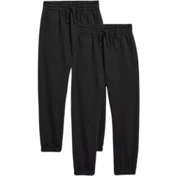 Tu Kid's Joggers 2-pack - Black