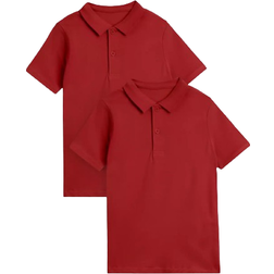 Tu Kid's Polo Shirt 2-pack - Red