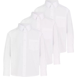 Tu Teen Long Sleeve Shirts 3-pack - White