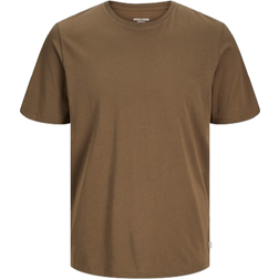 Jack & Jones Plain Crew Neck T-shirt - Brown/Canteen