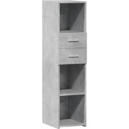 vidaXL 846155 Concrete Grey Storage Cabinet 30x124cm