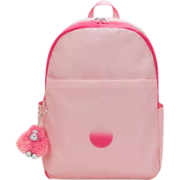 Kipling Haydar Metallic 15" Laptop Backpack - Blush Metal Block