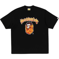 Bape Mad Flame Ape Head Relaxed Fit T-shirt - Black