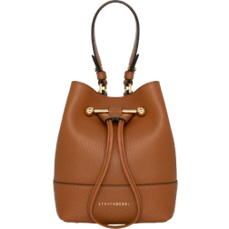 Strathberry Lana Osette Leather Bucket Bag - Tan