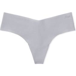 PINK No-Show Thong Panty - Grey Oasis