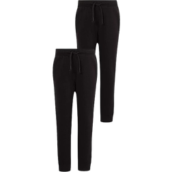 George Girl's Slim Leg School Joggers 2-pack - Black