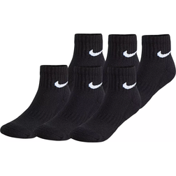 Nike Little Kid's Dri-FIT Performance Basics Ankle Socks 6-pack - Black (RN0018-023)