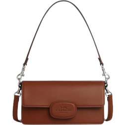 Coach Eliza Flap Crossbody With Leather Covered Closure - Smooth Leather/Sv/Redwood