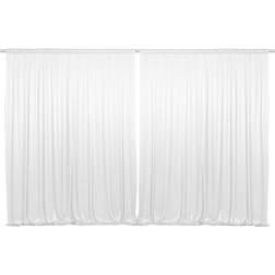 Lann's Linens Photography Backdrop Curtains 5x7ft 2 Set White