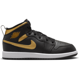 Nike Jordan 1 Mid PS - Black/White/Metallic Gold