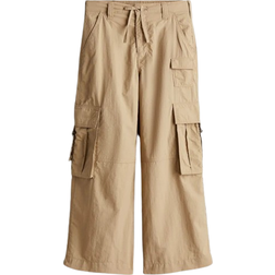 H&M Kid's Wide Cargo Trousers - Beige (1228978001)