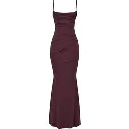 House of CB Corset Maxi Dress - Dark Cherry