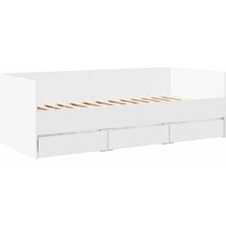 vidaXL Engineered Wood White Sofa 203cm 2 Seater