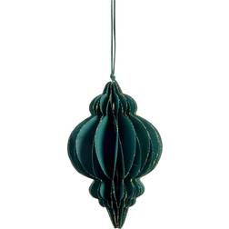 Lene Bjerre Pappia Dark Green/Elongated Christmas Tree Ornament 12cm