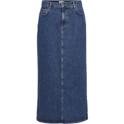 Object Maxi Skirt - Medium Blue Denim