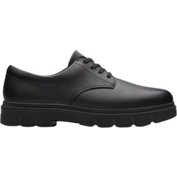 Clarks Youth Lorcam Loop - Black Leather