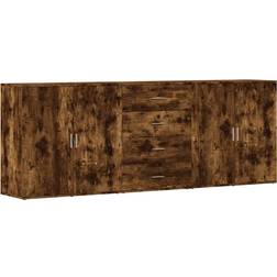 vidaXL 3276613 Smoked Oak Sideboard 218x80cm