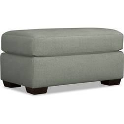 Birch Lane Cranbrook Peyton Smokey Blue Performance Twill Foot Stool 43.2cm