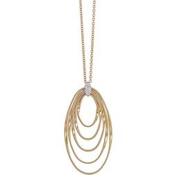 Marco Bicego Marrakech Onde Long Pendant Necklace - Gold/Diamonds