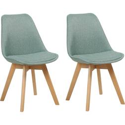 Beliani Dakota II Mint Green Kitchen Chair 84cm 2pcs