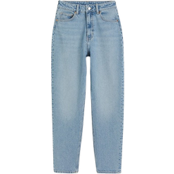 H&M Slim Mom High Ankle Jeans - Light Denim Blue