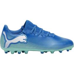 Puma Jr Future 7 Play MG - Hyperlink Blue/Mint/White