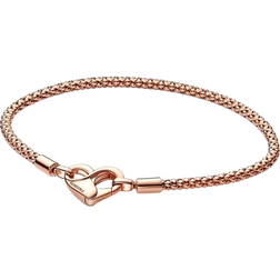 Pandora Moments Studded Chain Bracelet - Rose Gold