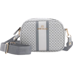 River Island Monogram Cross Body Camera Bag - Grey