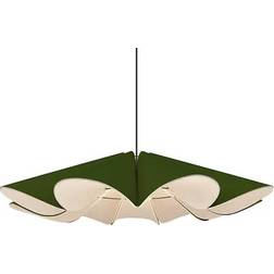 Bruck Lighting Delfina Acoustic Green Pendant Lamp 100.1cm