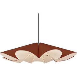 Bruck Lighting Delfina Acoustic Terracotta Pendant Lamp 100.1cm