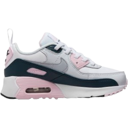 Nike Air Max 90 EasyOn PSV - White/Pink Foam/Armory Navy/Wolf Grey