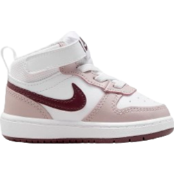 Nike Court Borough Mid 2 TDV - White/Platinum Violet/Burgundy Crush