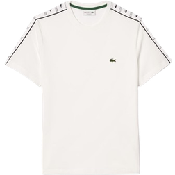 Lacoste Logo Stripe T-shirt - White