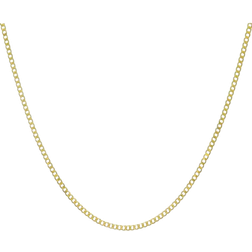 T.H.Baker Flat Curb Chain Necklace - Gold