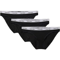 Calvin Klein Low Rise Bikini Briefs 3-pack - Black