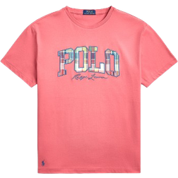 Ralph Lauren Classic Fit Plaid Logo Jersey T-shirt - Adirondack Berry